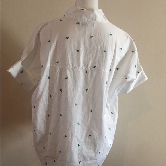 NWT Madewell Embroidered Cacti Button Down - Picture 4 of 4